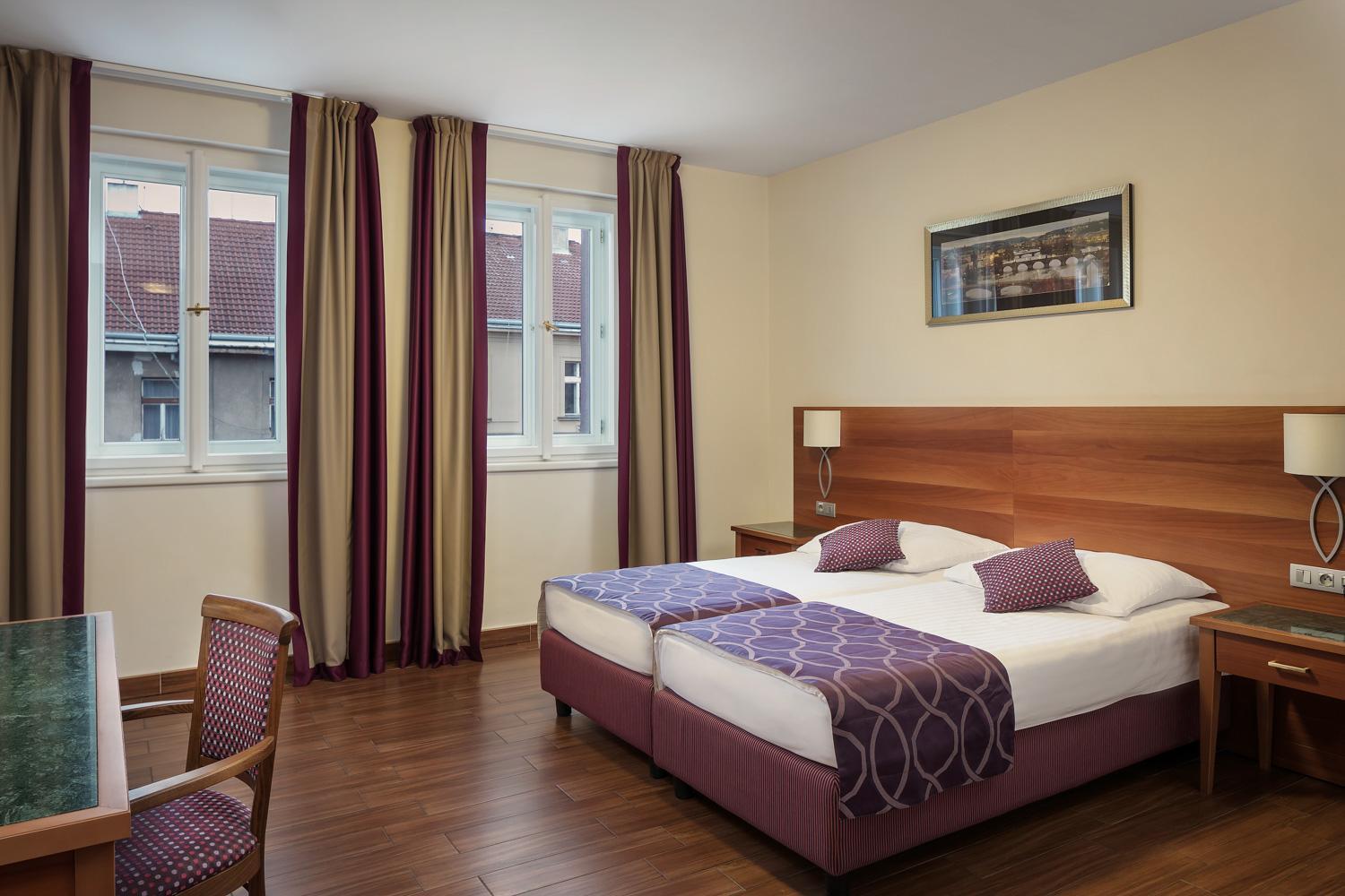 Tweepersoonskamer met 1 of 2 Bedden