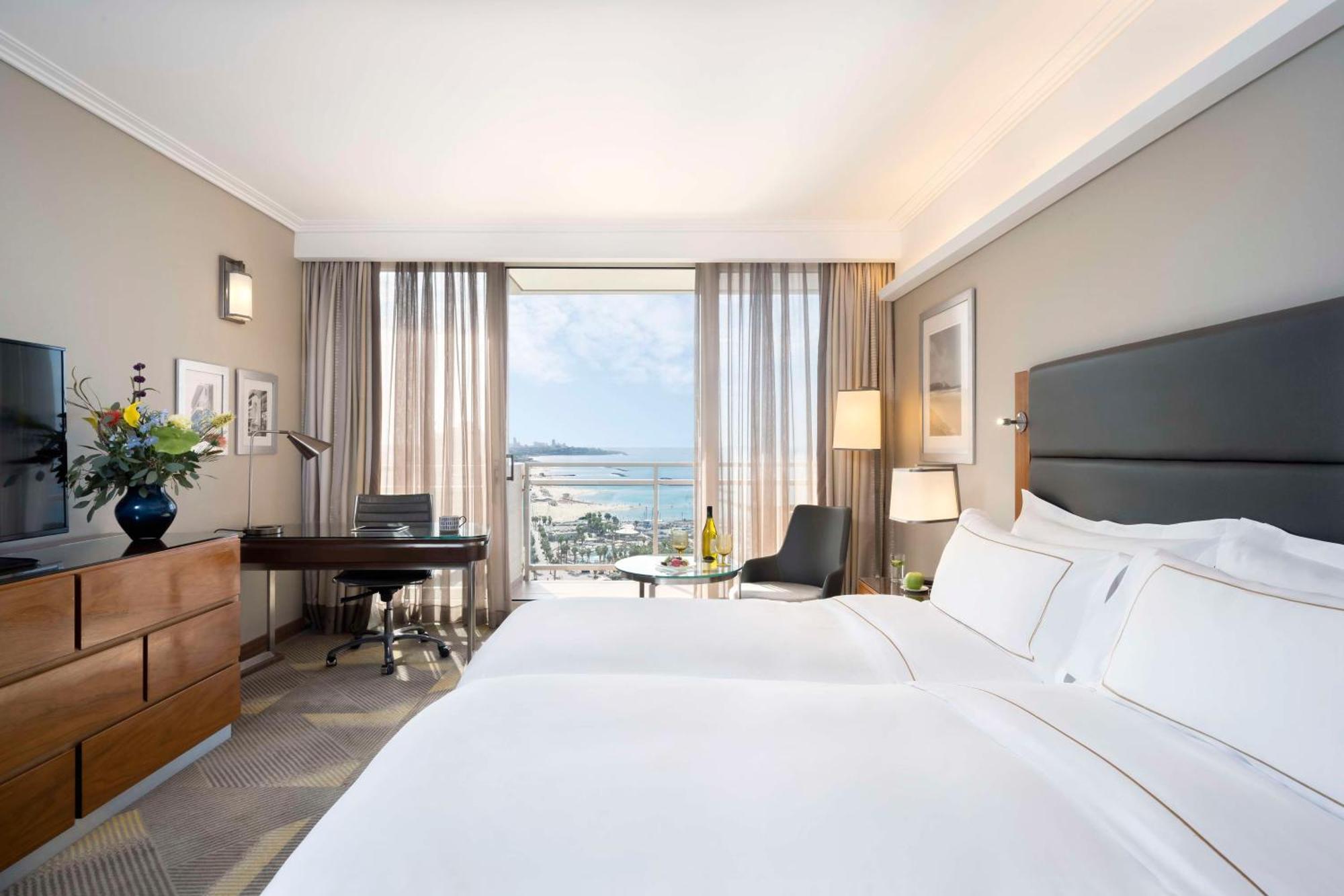 Zimmer mit 2 Einzelbetten und Meerblick