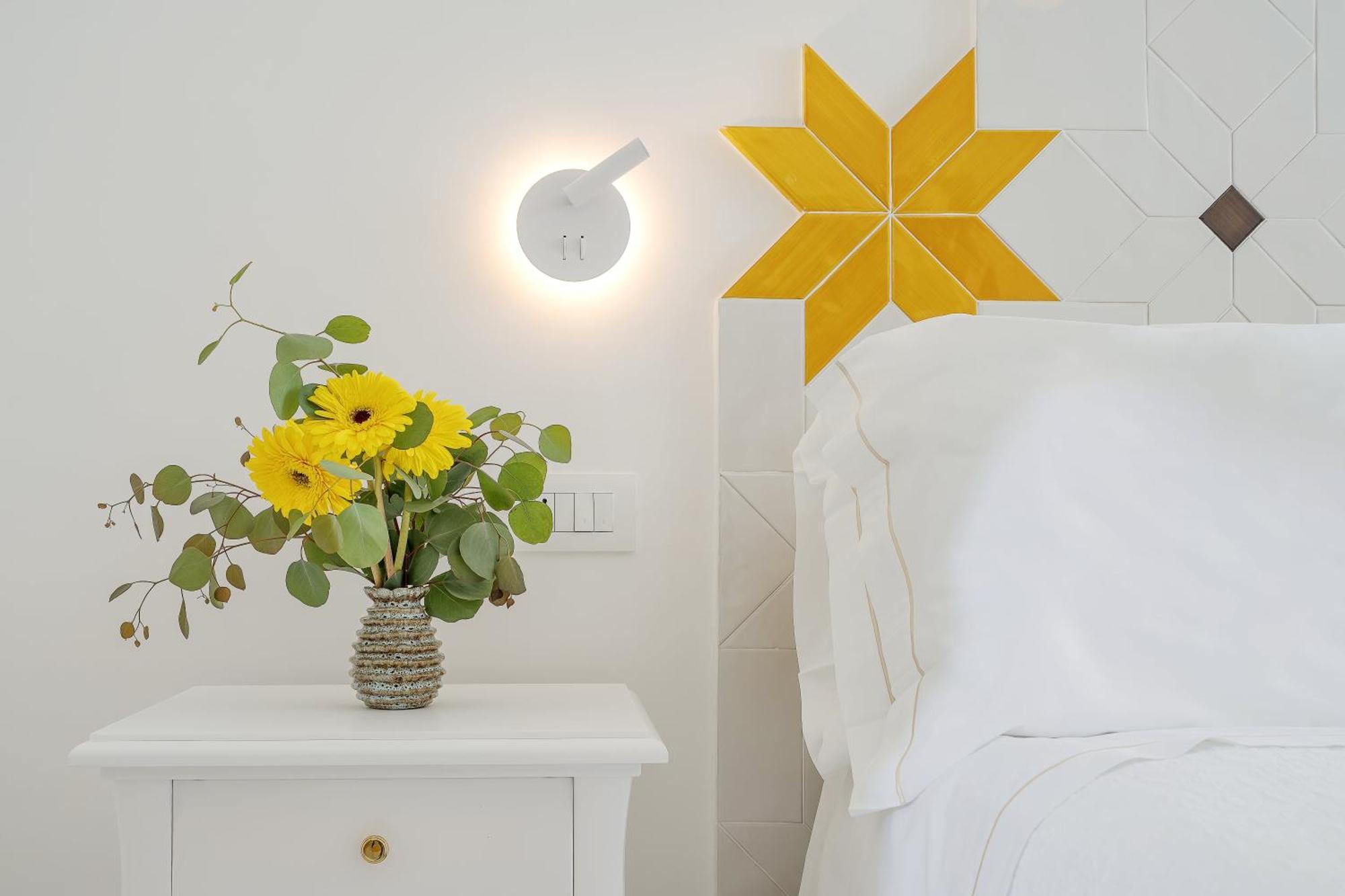 Doppel-/Zweibettzimmer mit Gartenblick