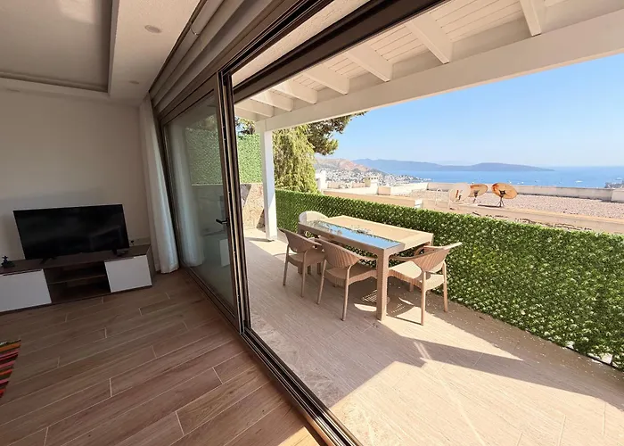 Bodrum Burcu Residence, Magnificent Sea View, Cozy, Free Otopark, Free Wifi
